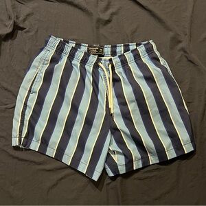 Abercrombie and Fitch striped swim trunks